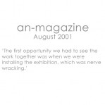 an-magazine, August 2001
