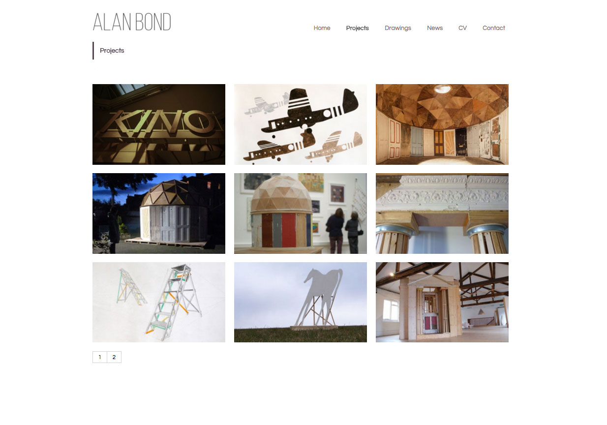 Alan Bond, Website by Julia Douglas