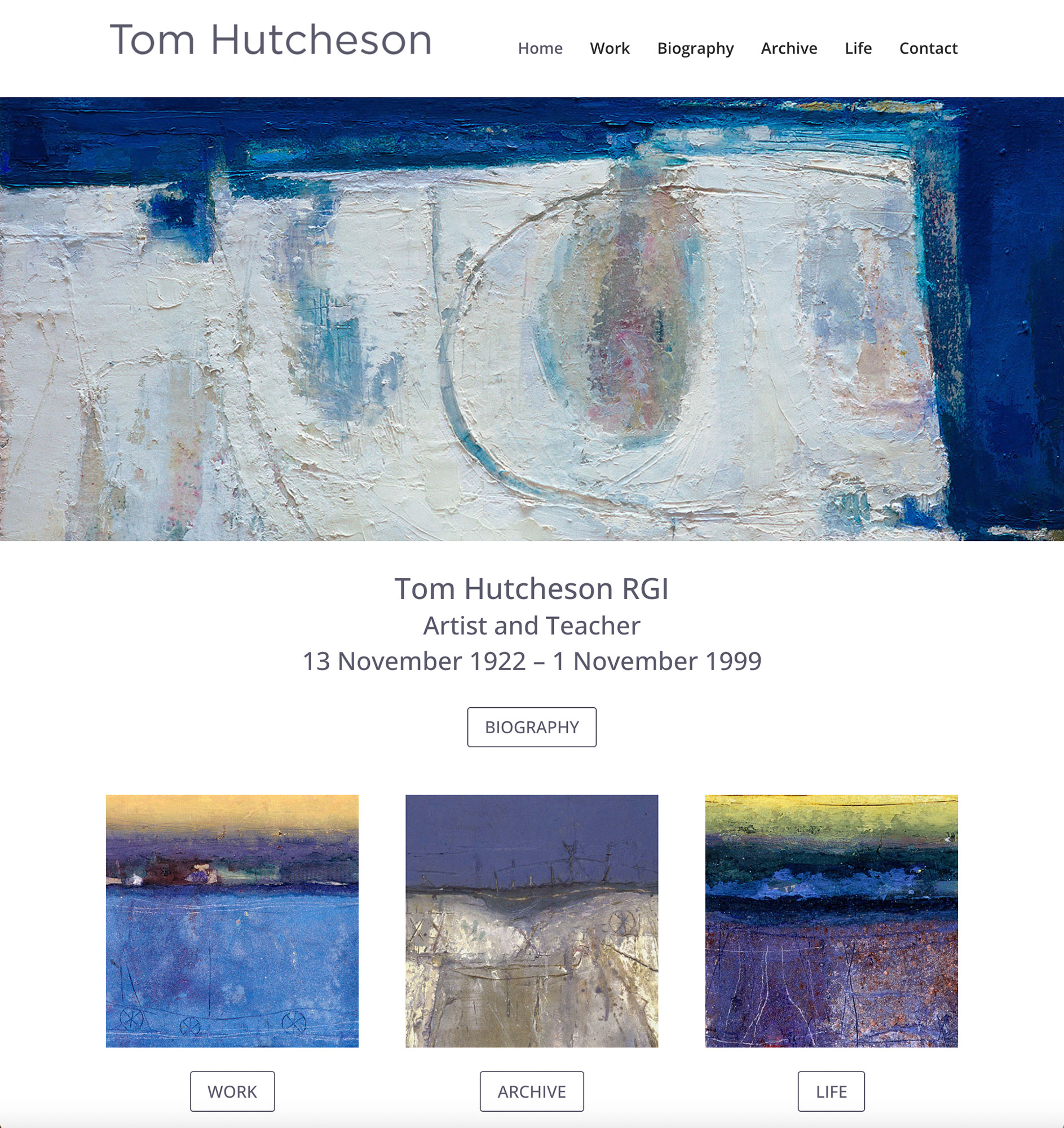 Tom Hutcheson, Artist Website