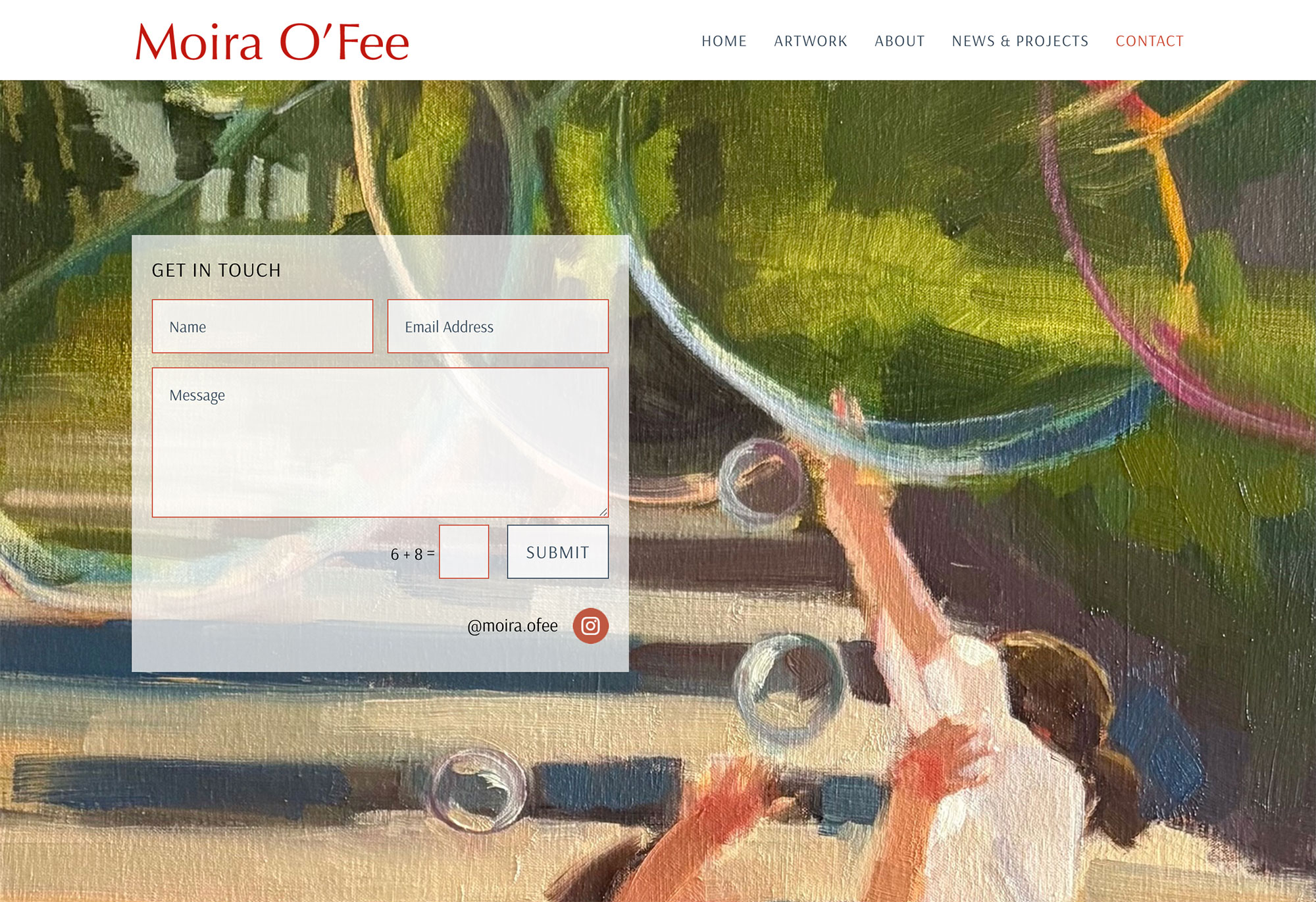 Moira O'Fee, Artist Moira O'Fee, Artist