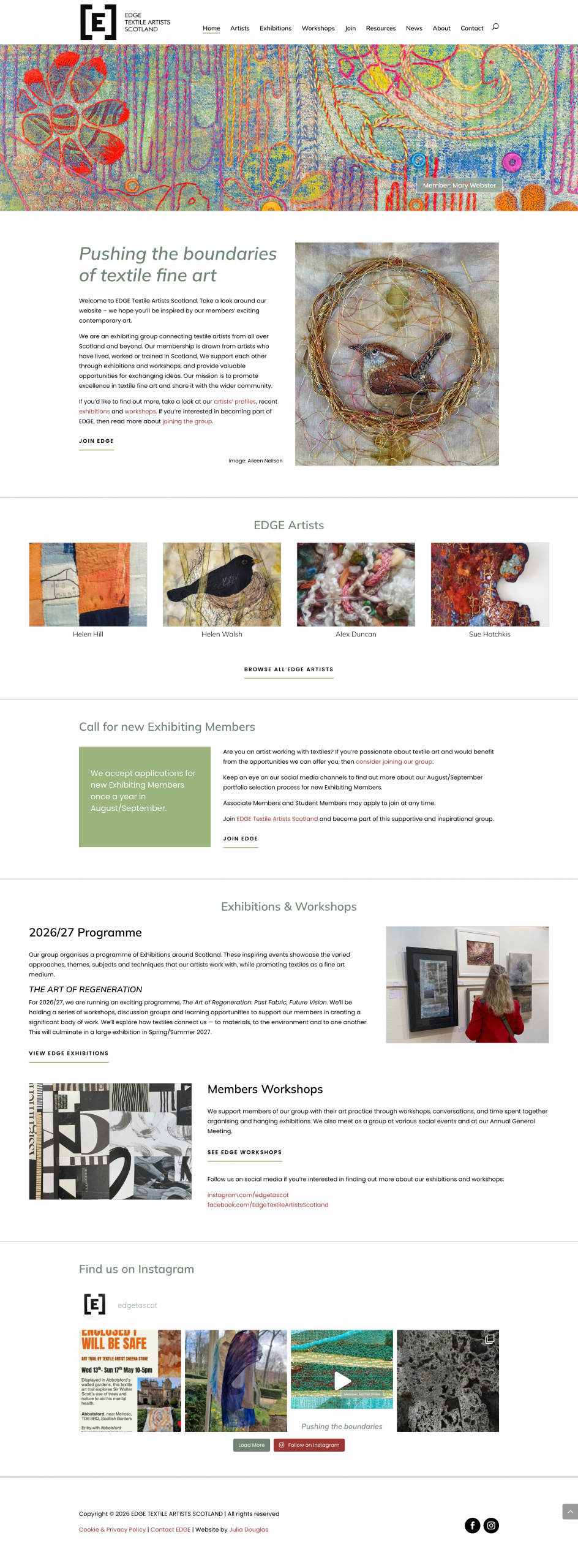 EDGE TEXTILE ARTISTS SCOTLAND